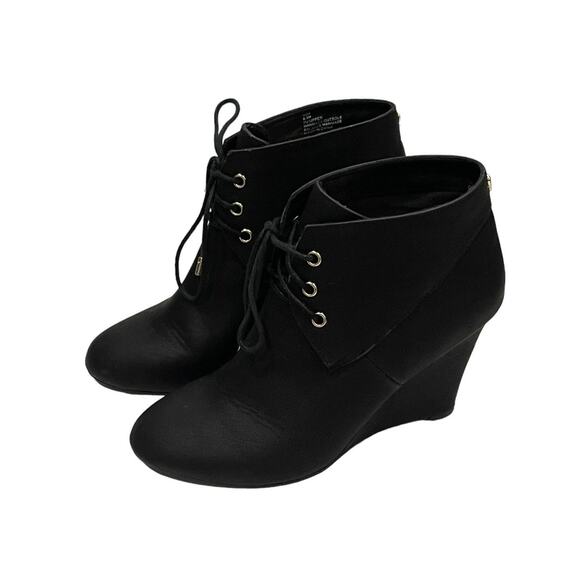 Noa Wedge Booties Black Size 8.5M - Picture 1 of 7